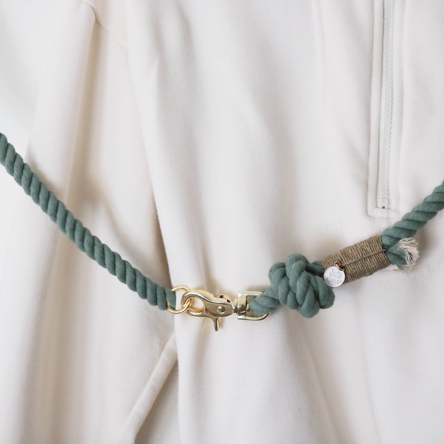 'Desert Sage' - Hands Free Cotton Rope Leash