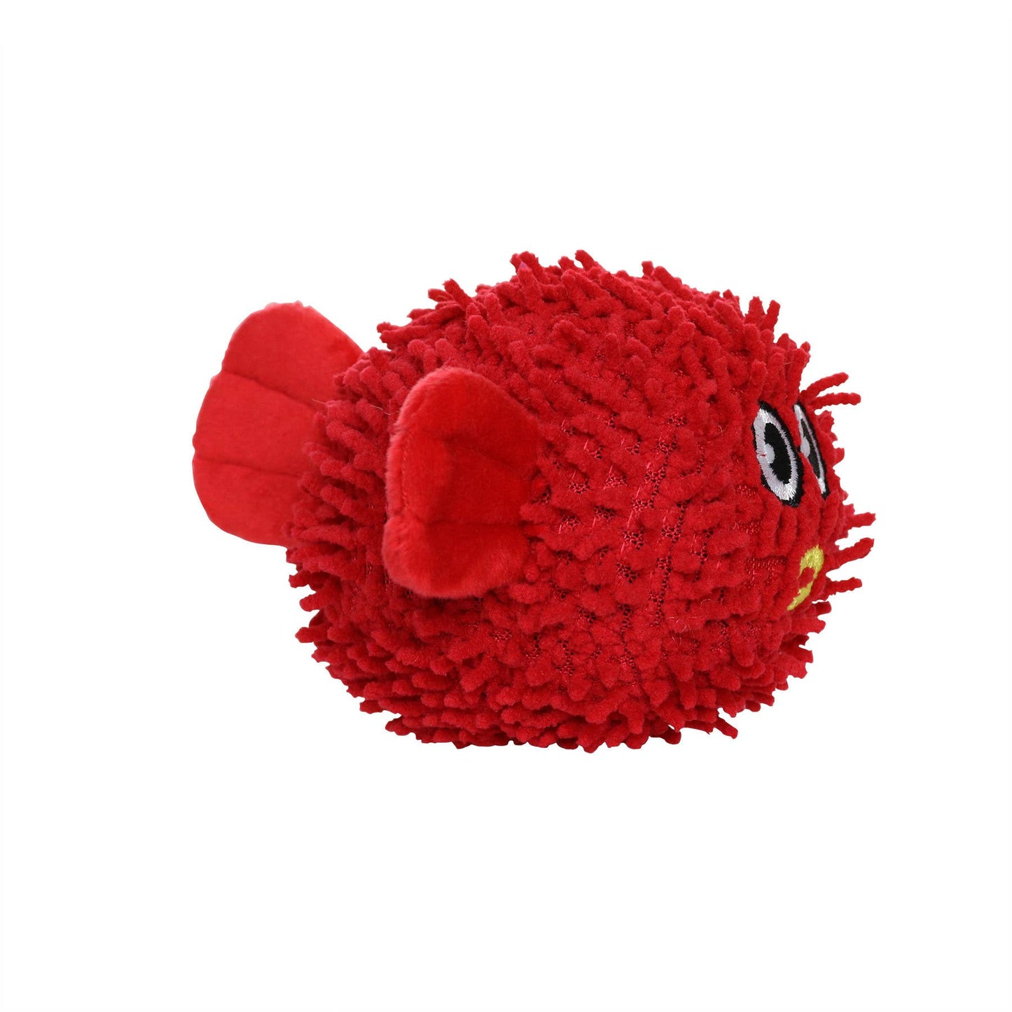 Mighty Jr Microfiber Ball Blowfish, Durable, Squeaky Dog Toy