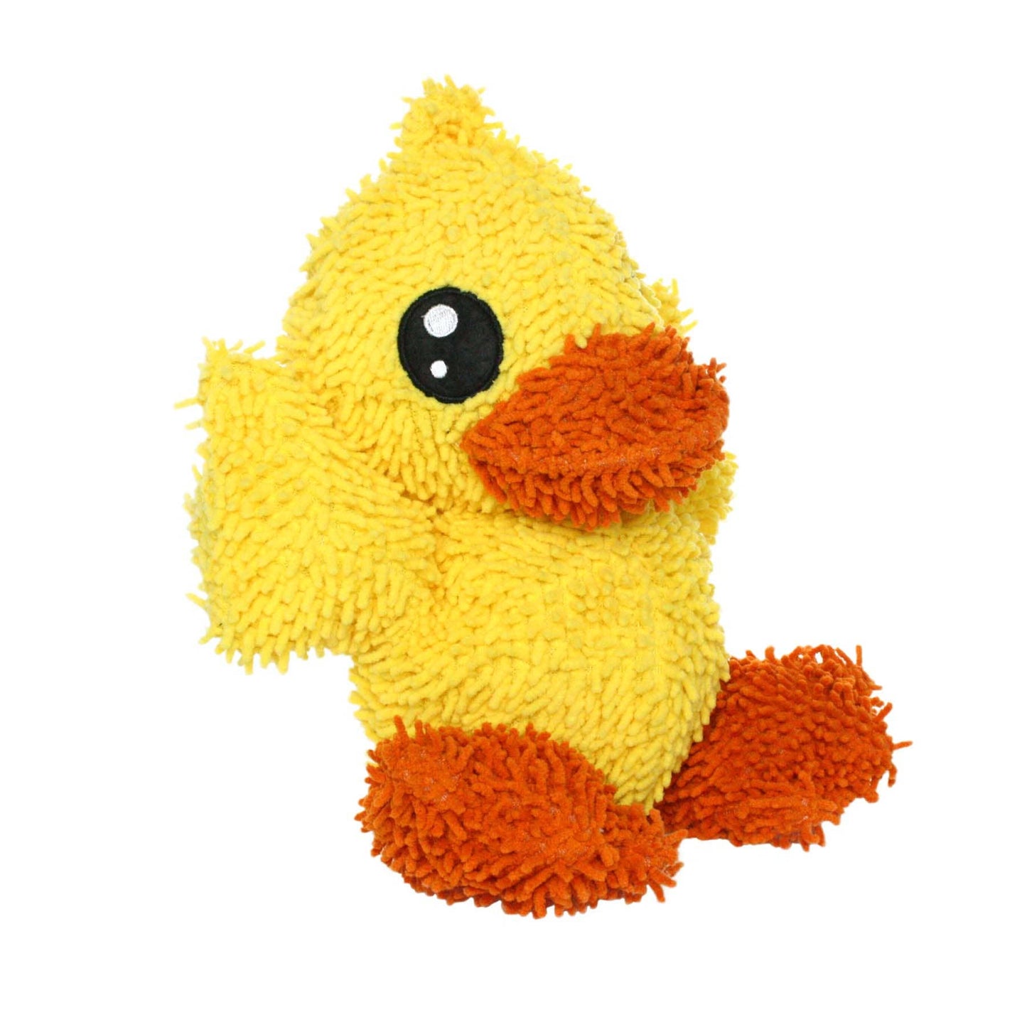 Mighty Microfiber Ball Duck, Durable, Squeaky Dog Toy