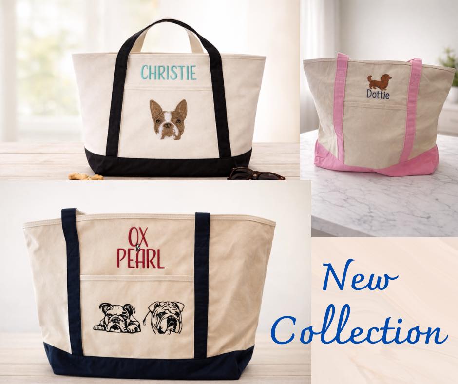 Custom Pup Portrait Tote