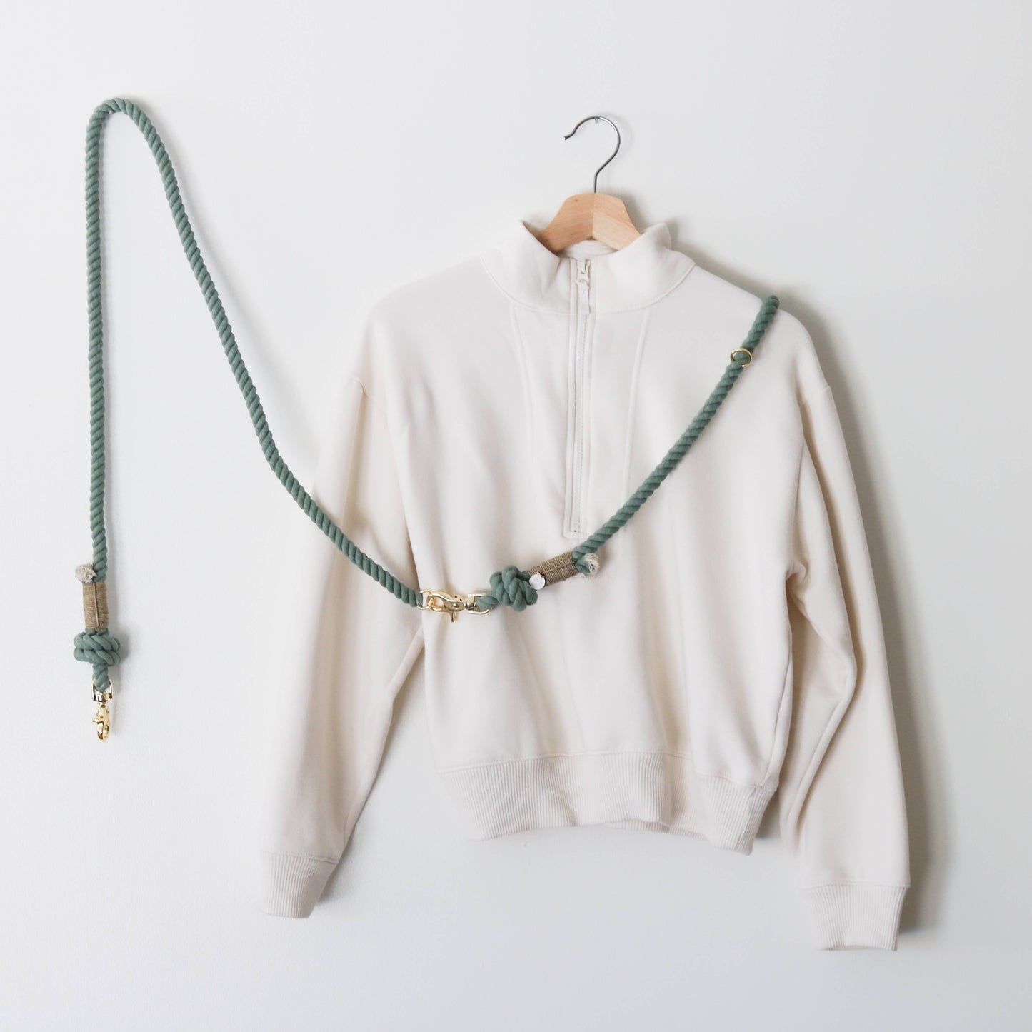 'Desert Sage' - Hands Free Cotton Rope Leash
