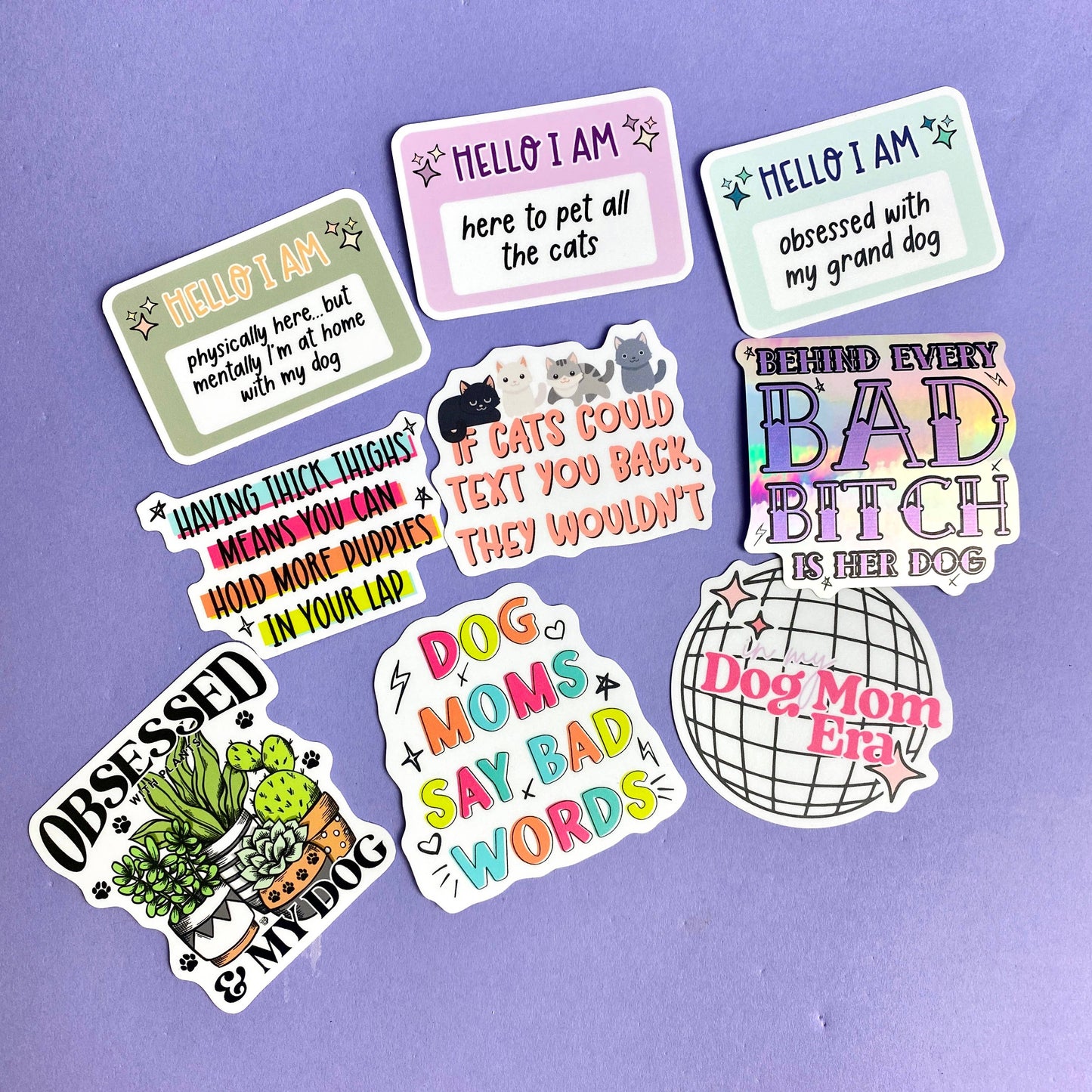 Having Thick Thighs Means More Room Puppies Die Cut Sticker