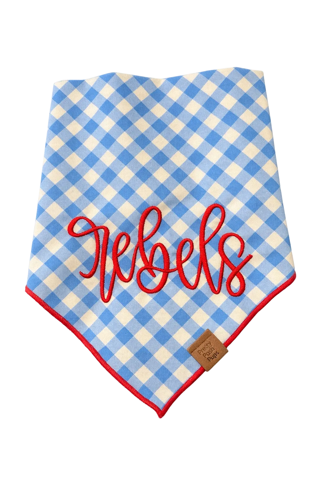 Classic Blue Rebels Gingham Bandana