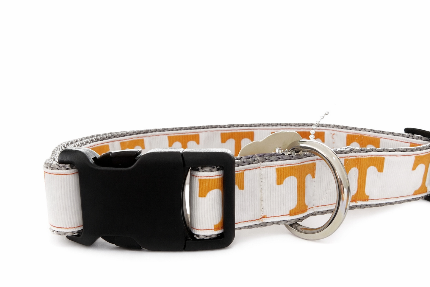 Power T Dog Collar – Orange & White