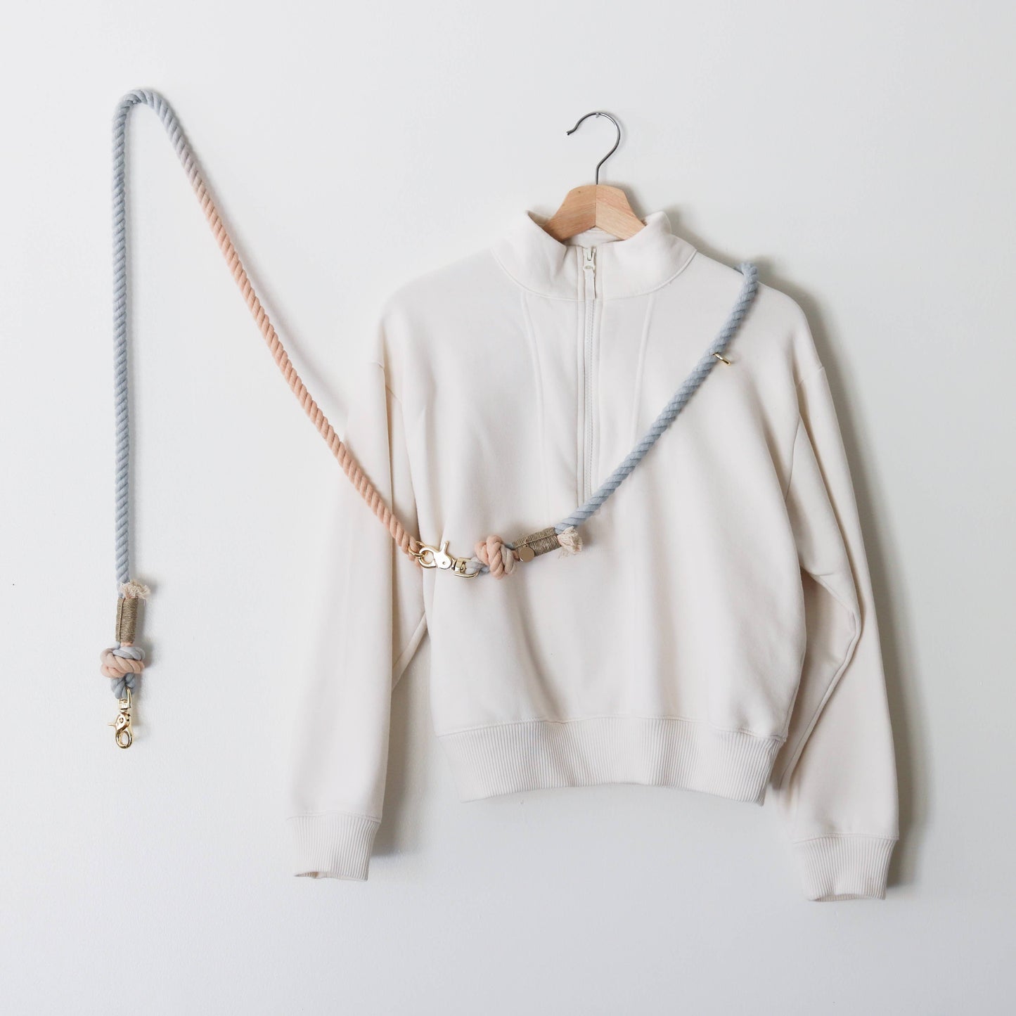 'Sunset Sherbet' - Hands Free Cotton Rope Leash