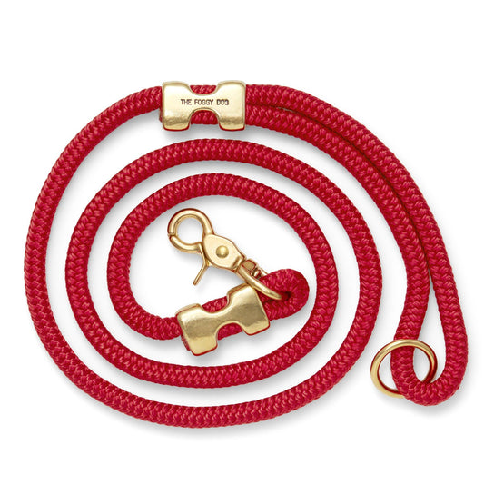 Ruby Valentine's Day Marine Rope Dog Leash