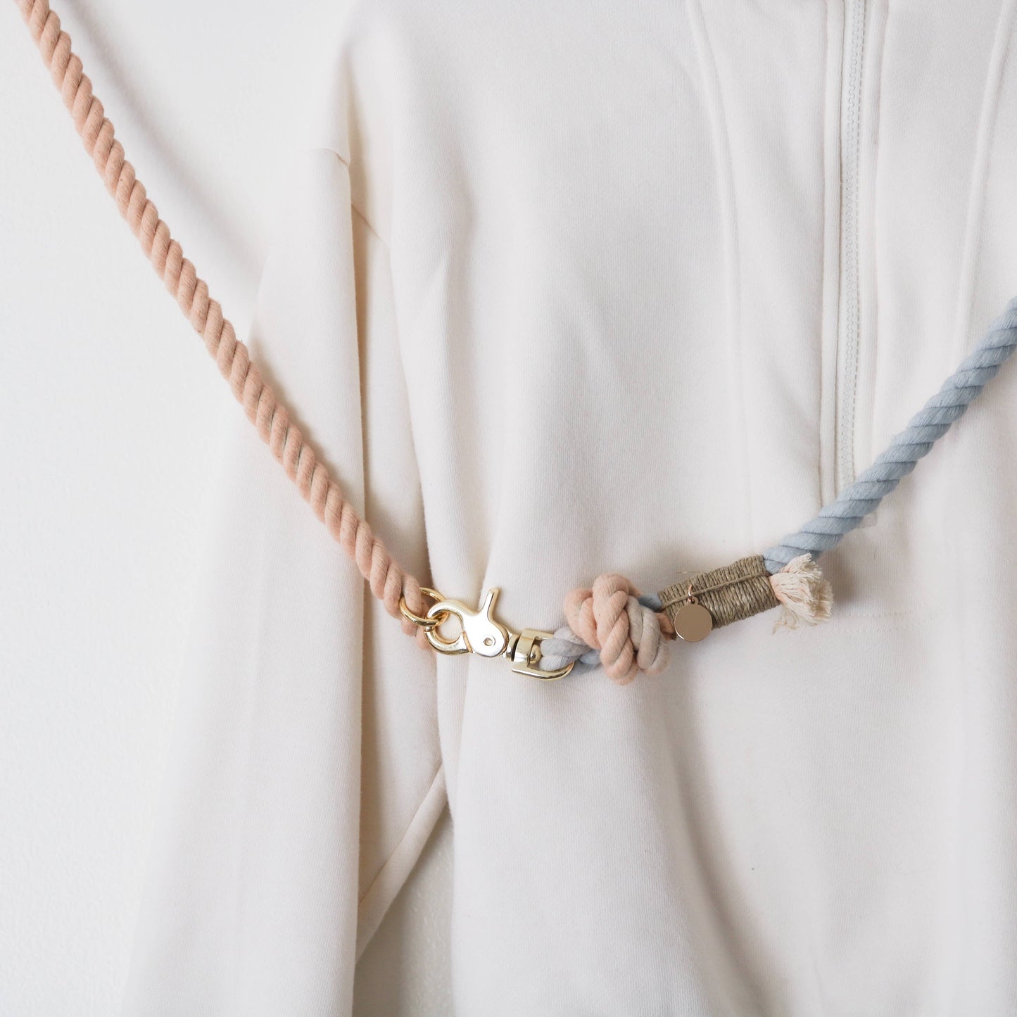 'Sunset Sherbet' - Hands Free Cotton Rope Leash