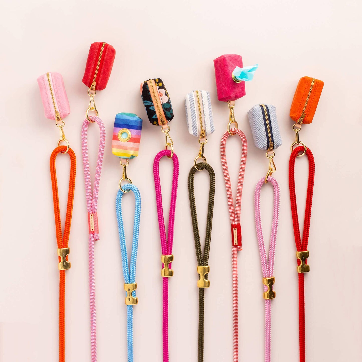Hot Pink Valentine's Day Marine Rope Dog Leash