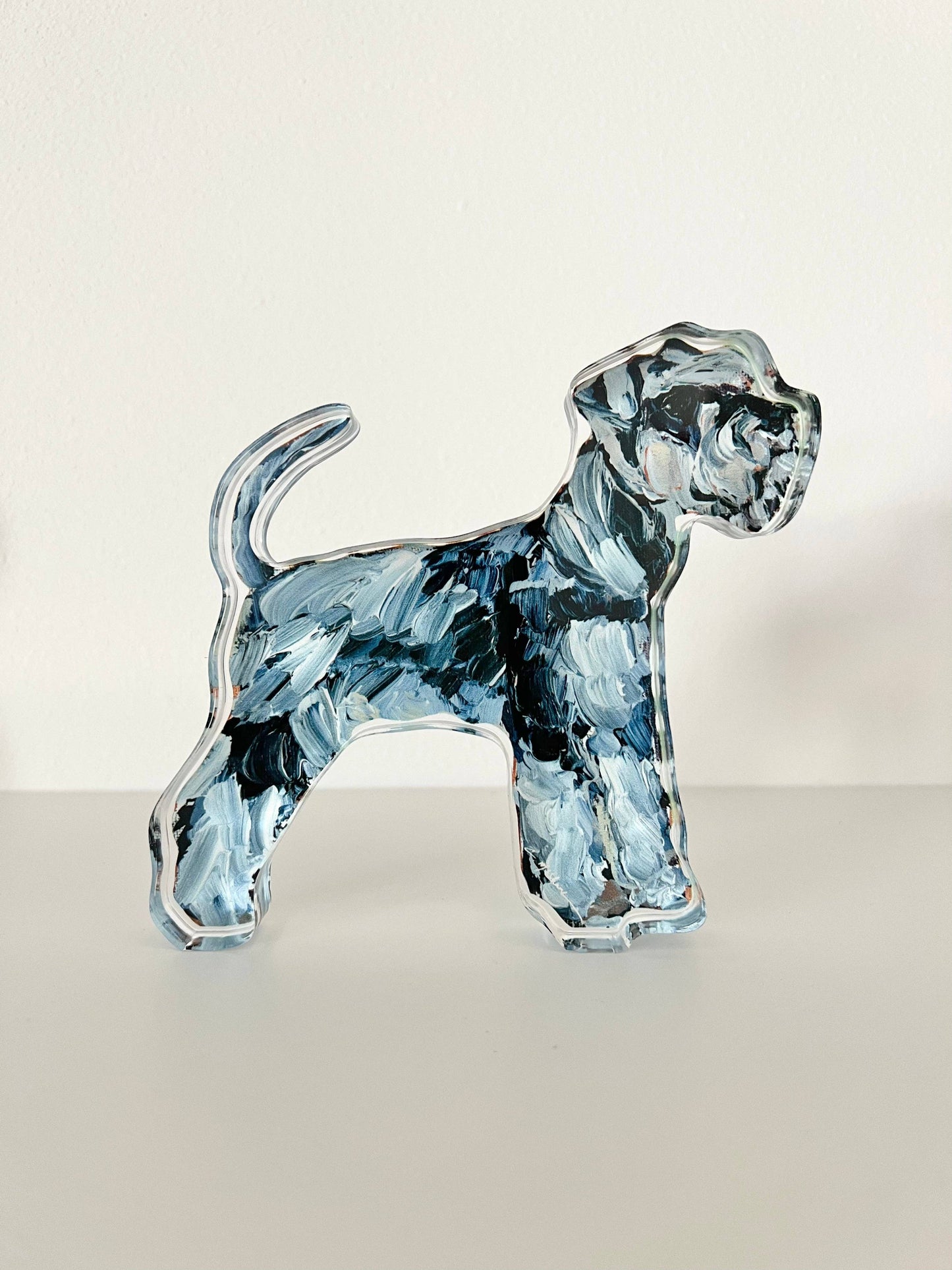 "Schnauzer" acrylic shelfie