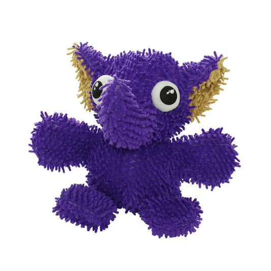 Mighty Jr Microfiber Ball Elephant, Durable, Squeaky Dog Toy