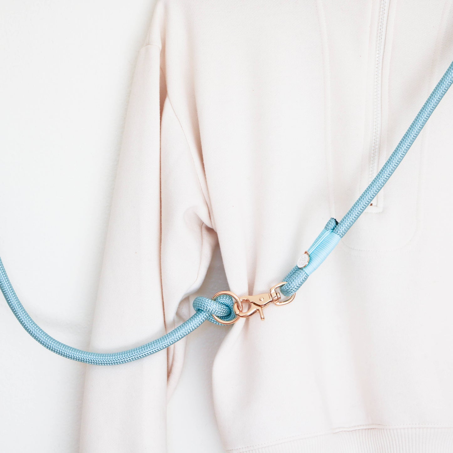 'Aqua' - Hands Free Dog Braided Rope Leash