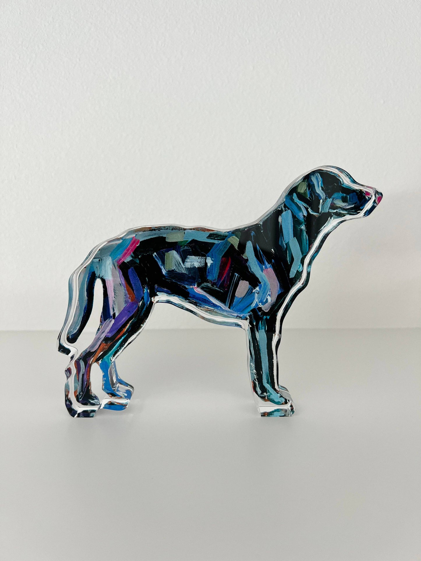 "Black Lab" acrylic shelfie