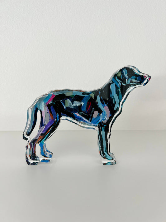 "Black Lab" acrylic shelfie