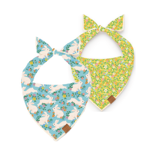 Bunny Garden Reversible Easter Dog Bandana